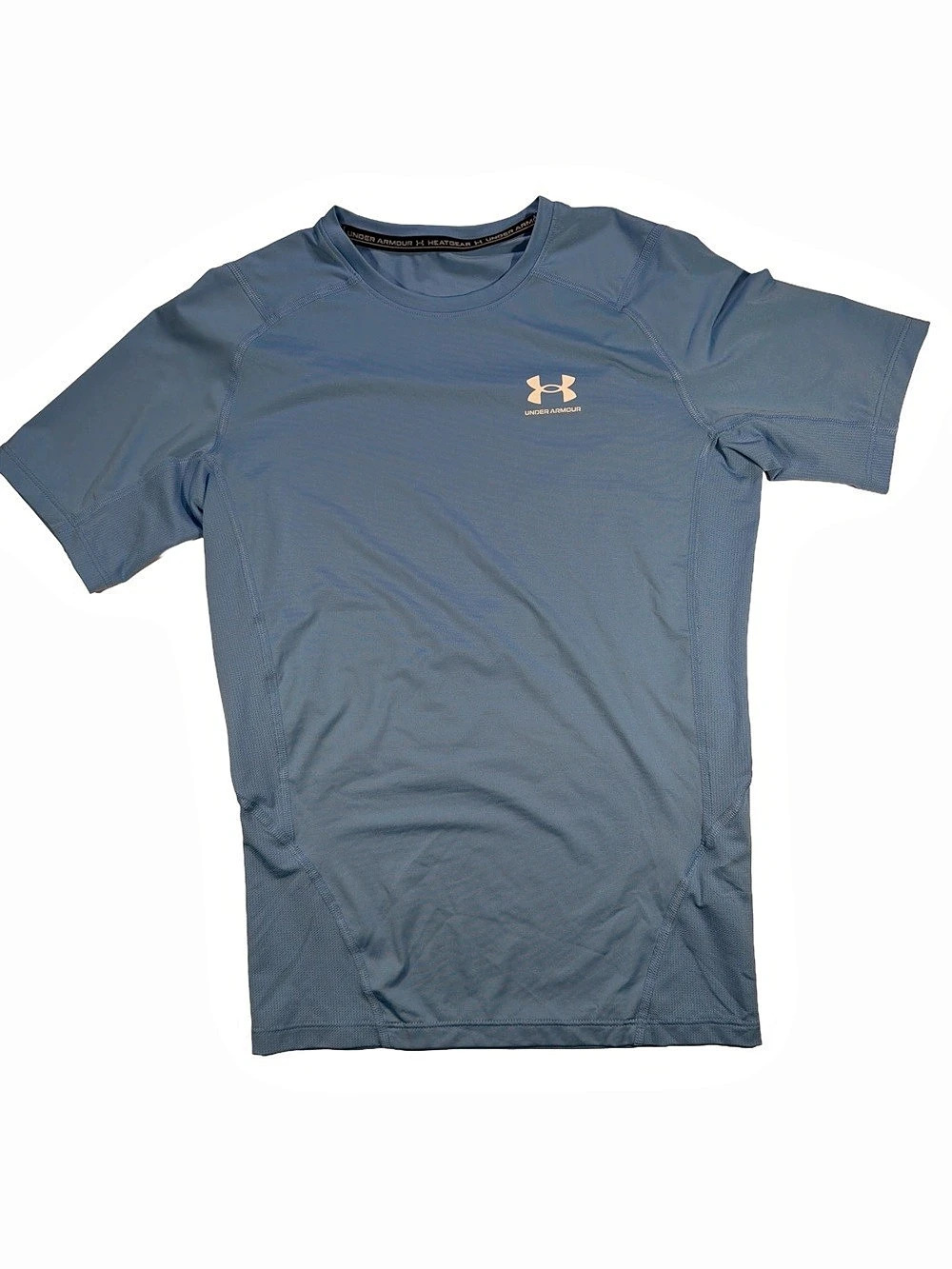Under Armour HeatGear short sleeve shirt Men's Blue HeatGear Shirt Size Large